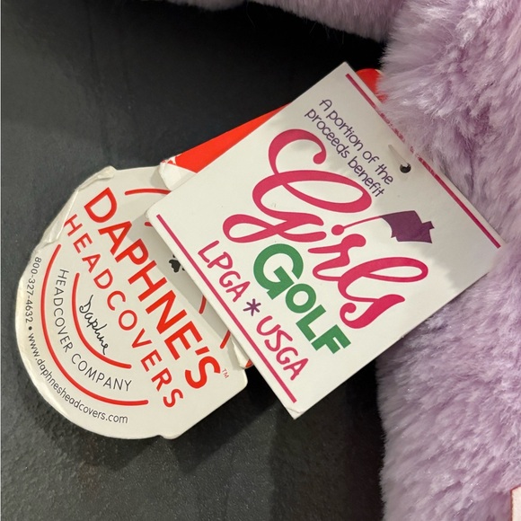 Daphne Golf Club Driver Unicorn Headcover Plush Stuffed Animal Purple Rainbow - Picture 8 of 13